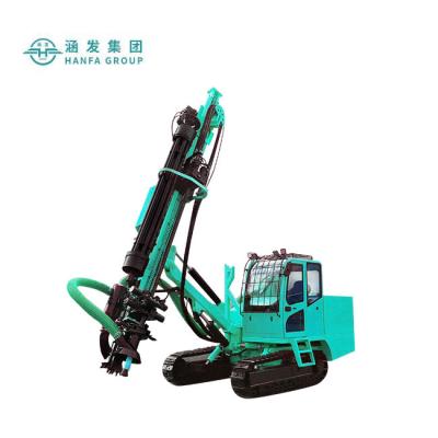 China Chinese Manufacturer HF037 21m Farms Diesel DTH Drilling Rig Crawler Type Open-Hole DTH Drilling Vehicle for sale