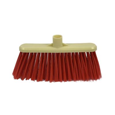 China Home Plastic bristle broom head to replace household outdoor factory and school cleaning brooms for sale