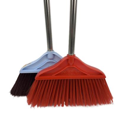 China Indoor Soft Bristle Floor Broom sweeping the large set of household and office cleaning broom with long handle for sale