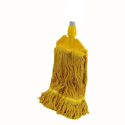 China Sustainable Commercial Quick-Change Rectangle Shape Wet Mopping Head with Load-Bearing Mop Rod for sale