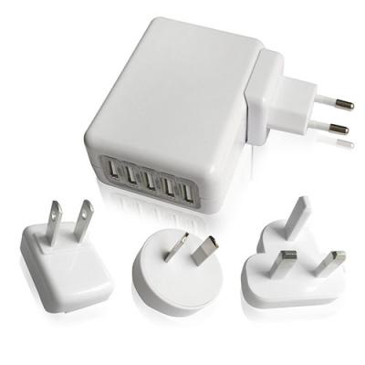 China 5V 4.1A 5 Adapter van de de laders de Universele Reis van Havensusb voor Mobiele Telefoonlader voor iphone 7 Te koop