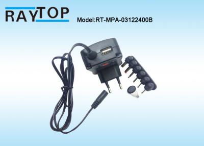 China Mehrfacher Ertrag 3, 4,5, 5, 6, 7,5, 9, Universalwand-Adapter 2000mA 24W mit 12,0 V zu verkaufen