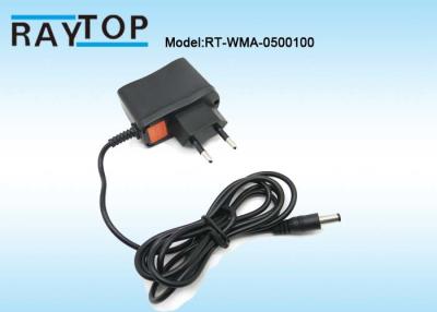 China 50Hz/60Hz-de Stop 5V 1000mA Ac van de EU aan Gelijkstroom-Machtsadapter met 1.2M gelijkstroom Kabel Te koop