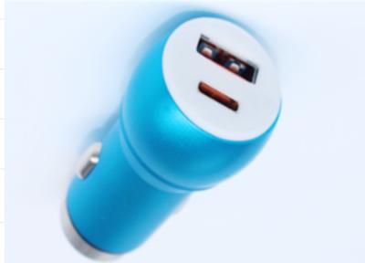 China El xiaomi 5V/3A del cargador del coche QC3.0 se dobla cargador del USB + tipo rápidos aprobación de RoHS del cargador de C en venta