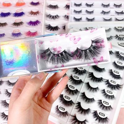 China Tstory Long Natural Private Label Packaging Custom Logo Box 3D Strip Full Lashes 100% Messy Siberian Strips Lashes3d Mink Wholesale Seller for sale