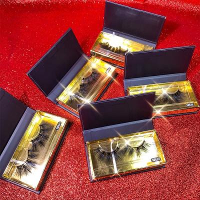 China Custom Made Unique Natural Curl Tstory Eyelash Packaging Box Custom With 25mm Tapered Fluffy Mink Eyelash for sale