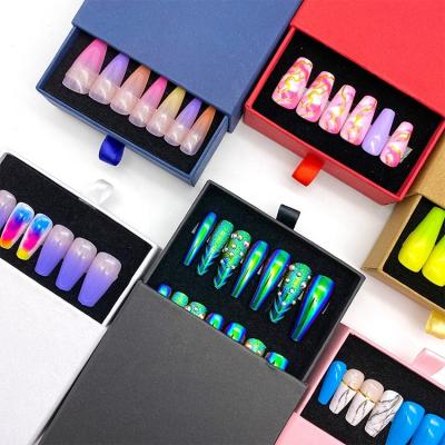 China Meaterial Tstory Eco-Friendly Fashion New Private Label High Quality Custom Press On Fake Nails Box for sale