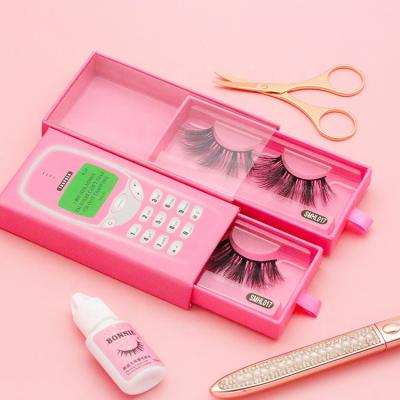 China Tstory Super Flexible Wholesale Private Label Full Strip Lashes Really 18mm 19mm 20mm Mink 3d Eyelashes Vendor Phone Small Packing Case for sale