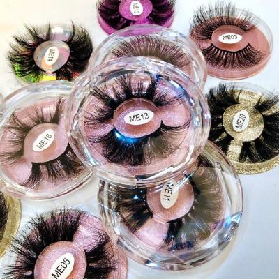 China Tstory Handmade Real Siberian Mink 25mm Lashes With Customizing Own Brand Nails Box for sale