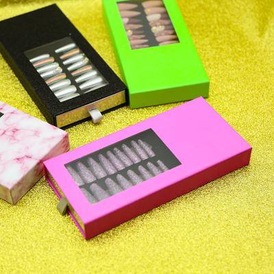 China Meaterial Tstory 2021 Eco-friendly Hot Sale Press On Nail Packing Box With Logo Adding On In Lower quantity for sale