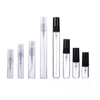 China Personal Care 2ml 3ml 5ml 10ml Clear Empty Clear Refillable Glass Bottle For Perfume Sample Test Tube Glass Spray Perfume Bottle for sale