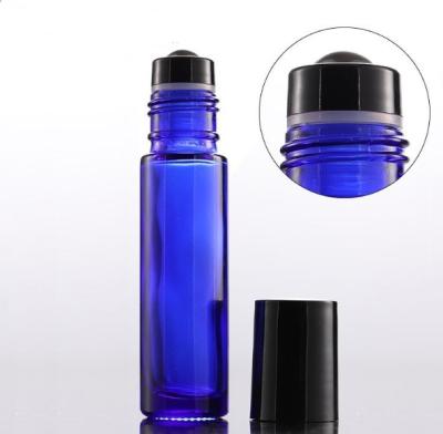 China Personal Care 10ml Roller Bottle Perfume Bottle New Transparent Brown Brown Blue Steel Ball for sale