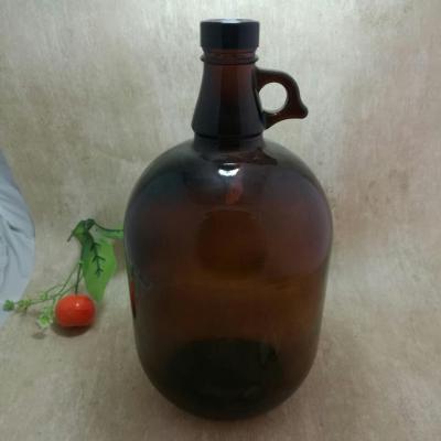 China Restaurant Hotel Bar Large California Amber Glass Wine Bottles Beer Home Wholesale 1L 2L Shaker Glass Bottles Sangria Wine Glass Bottles for sale