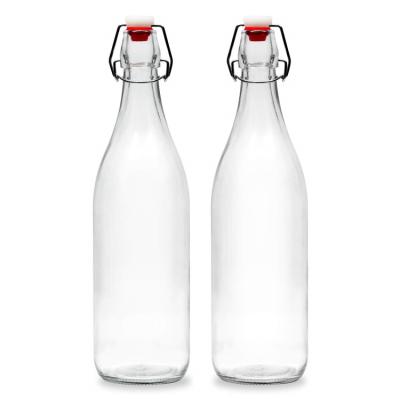 China 750ml Beverage Enzyme Glass Bottle Fermented Instant Beverage Seal Bottle for sale