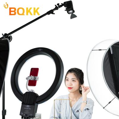 China Oxford Cloth BQKK Professional Photographic Lighting Kit with Softbox and Stand Photo Studio for Live Streaming /Portrait/ Vlog Video Studio for sale