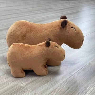 China Stuffed Animal Toys Custom Wholesale New Arrival 30CM PP Cartoon Soft Toys Capybara Rodent Plush Unisex Cotton 11CM-30CM 230g for sale