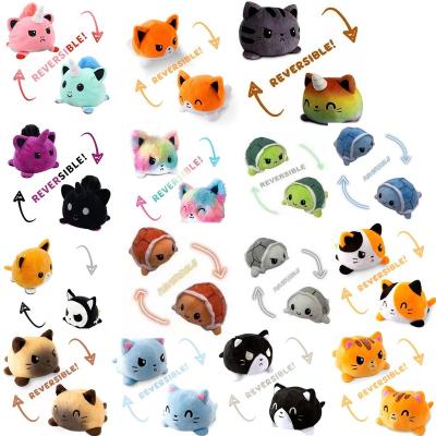 China 2023 Hot Selling Plush Cat Octopus Wholesale Reversible Anime Plush Toy Animal Cute Pillows for sale