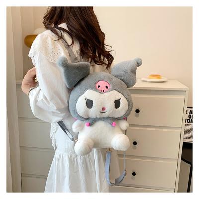 China The other Kawaii kuromi plush cartoon backpack shoulder bag for girls shoulder bag wholesale for sale