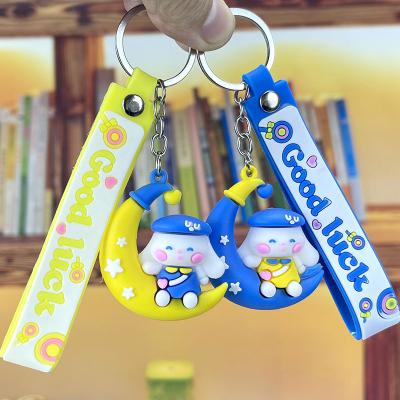 China New Arrival 23 Cartoon Keychain Anime Pendant PVC Rubber Car Ornaments Backpack Key Chain Cute Pendant Custom Logo for sale