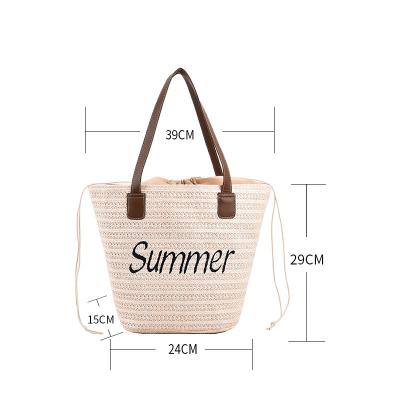 China Yuncong Summer Beach Embroidery Portable Moroccan Straw Tote Bag Weave Straw Bag Straw Beach Bag For Women for sale