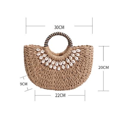 China Yuncong Summer Beach Embroidery Portable Moroccan Straw Tote Bag Weave Straw Bag Straw Beach Bag For Women for sale