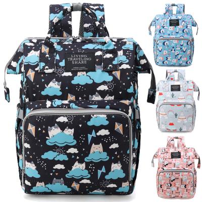 China Customized Maternity Maternity Bag Baby Carrier Diaper Backpack Camouflage Oxford Mum Bags Wet Waterproof Mom Manufacturer for sale