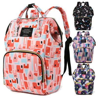 China Customized Maternity Maternity Bag Baby Carrier Diaper Backpack Camouflage Oxford Mum Bags Wet Waterproof Mom Manufacturer for sale