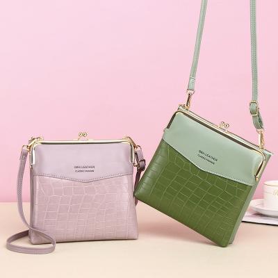 China Luxury PU Women Shoulder Bag Fashion Designer Ladies Messenger Bags Leather Female Cross Stitched High Quality New - Body Bag for sale