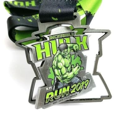 China Marvel Co Branded Spinning Half Marathon Medals unique designs For Awards for sale