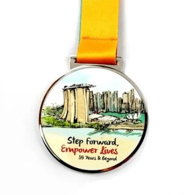 China Custom Insert Medal UV-Druck-Award mit transparenten Glas zu verkaufen