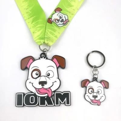 China 10KM Medalla de carreras de aleación de zinc Medalla de dibujos animados Eventos de perros personalizados en venta