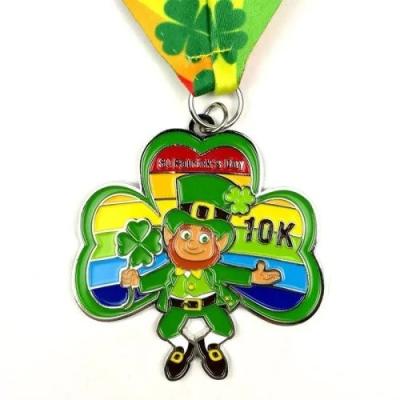 China Offsetprinting St. Patrick Medal Design Zinklegering St. Patrick medaillon Te koop