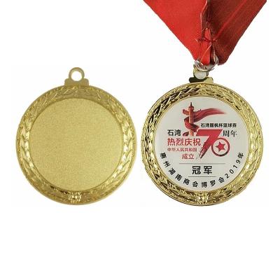 China Ausgedruckte Eisen-Blank-Stock-Medaille mit Farbplattierung zu verkaufen