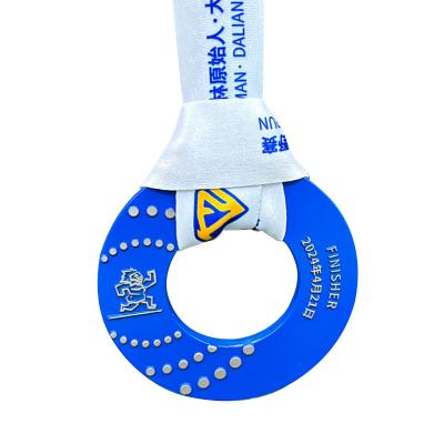 China Toroidal Custom Medallions Trail Run Embossed Award / custom award medals for sale