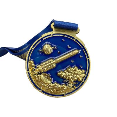 Chine 3D Die Casting Événements de marathon en ligne Médaille de finisseur à vendre