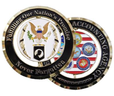 China Soft Enameled Military Challenge Coin Custom Made Commemorative Coin for sale