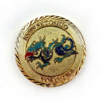 China Moneda de recuerdo suave con esmalte de diseño de dragón en venta