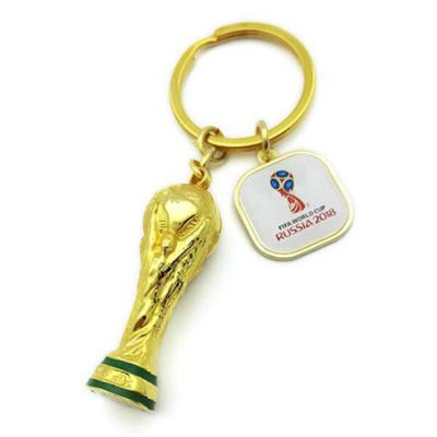 China FIFA World Cup Keychain Soccer Race Promotional Keyring Design zu verkaufen