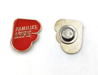 China Commemorative Public Service Badge Single Metal Color Soft Enamel Lapel Pins for sale