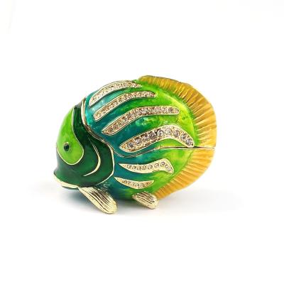 China Customizable Fish Jewelry Box With MDF Base Material And AI Design for sale