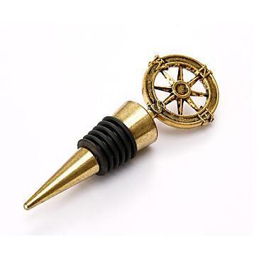 Cina Custom Adventure Compass Wine Stopper for Unique Wine Preservation in vendita