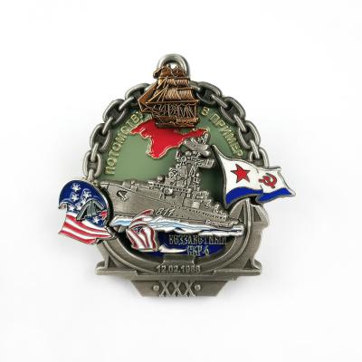 China Custom 3D Badge Layers Screw Exceptional Craftsmanship For Tournaments for sale