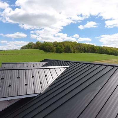 China Modern Corrugated Steel Roofing Sheet Rack Seam Metal Roof Panels for sale