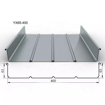 China Modern Roof Wall Standing Seam Cladding Sheets Standing Seam Metal Roofing Panels for sale