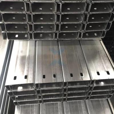 China Construction Astm A36 Galvanized C Cold Formed Steel Structural Steel Purlin for sale