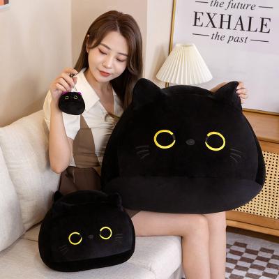 China Pillow/toy/gift/decoration Hot Sale Cute Black Cat Plush Pillow Toys Key chain Soft Stuffed Animal Toy Plushie Key Ring Bag Toy for sale