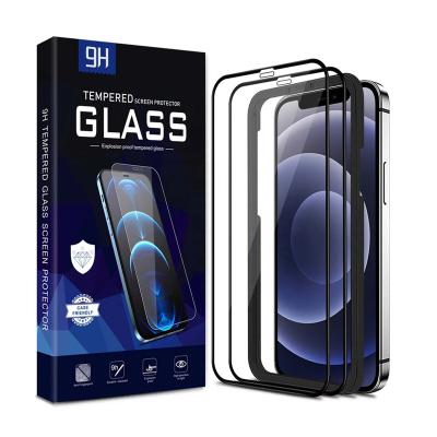 China Anti Oil Factory 9D Tempered Glass Screen Protector For iPhone 13 Phone Screen Protector For iPhone for sale