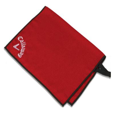 China 2021 Embroidery Printing Disposable Microfiber Waffle Golf Towels With Custom Logo Grommet And Hook for sale