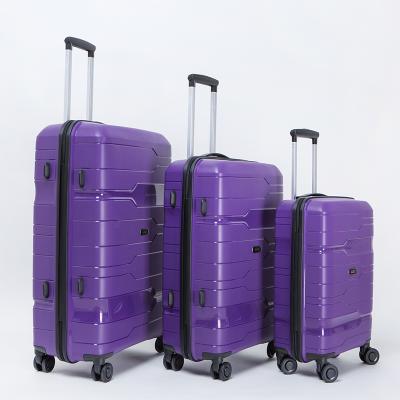 China Hot-selling Best 3 Piece PP Trolley Suitcase Set/Hand-held Luggage PP Luggage Set Modern Travel for sale