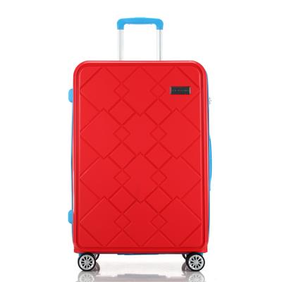 China Promotional High Quality Large PP Suitcase Luggage Trolley Cases For Traveling For Men Women Unisex Fixed Casters 901 for sale